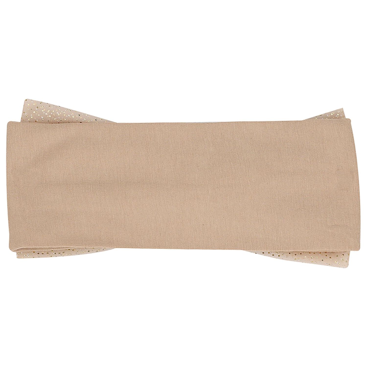 طوق شعر للبنات بفيونكة باللون البيج, 2, hi-res