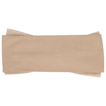 Baby Girls Beige Bow Headband