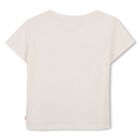 Girls Ivory Embellished Heart T-Shirt, 2, hi-res