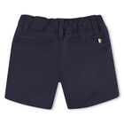 Younger Boys Navy Blue Shorts, 2, hi-res