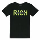 Boys Black Logo T-Shirt, 1, hi-res