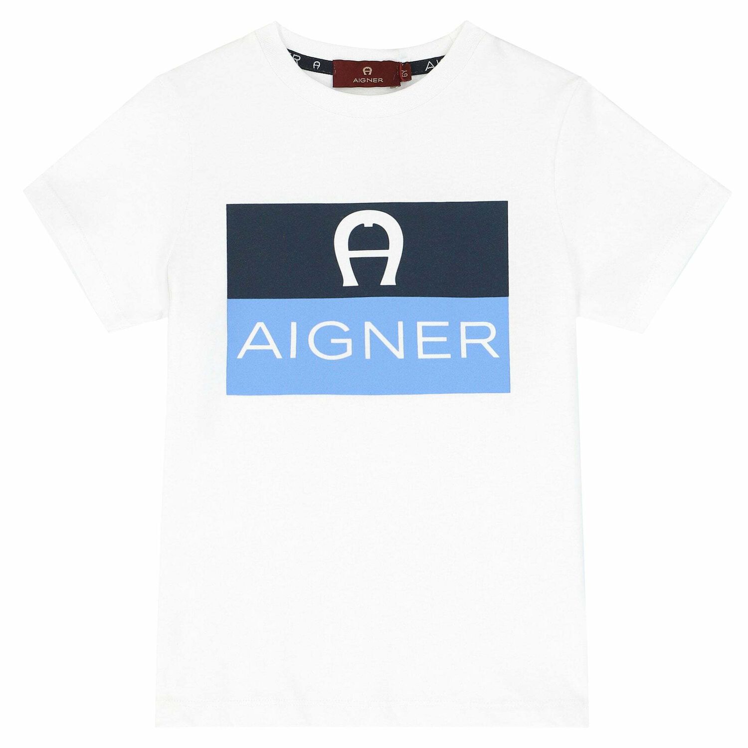 Boys White Logo T-Shirt, 1, hi-res image number null