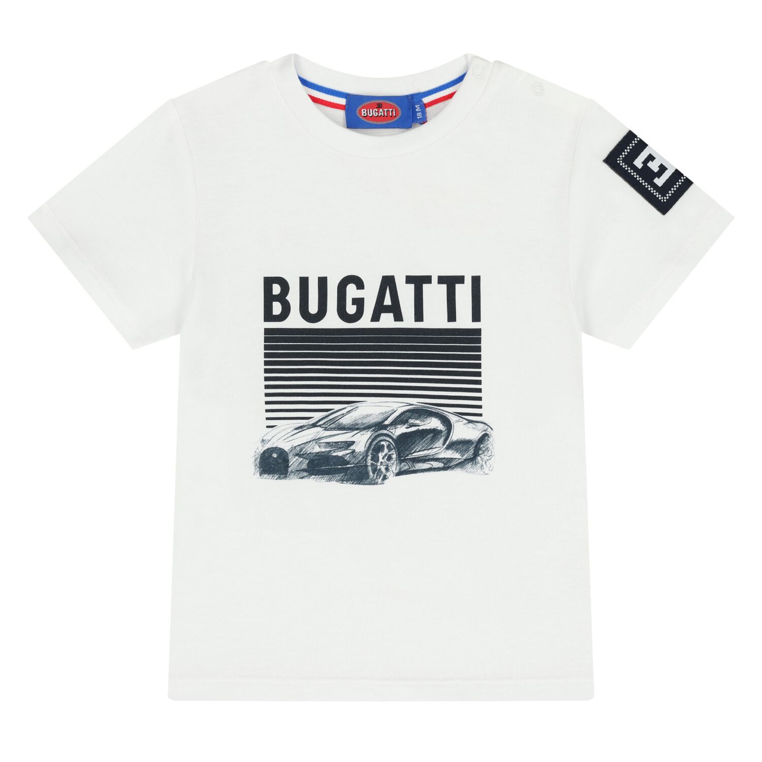 تي شيرت أولاد بالشعار باللون الأبيض, 3, hi-res