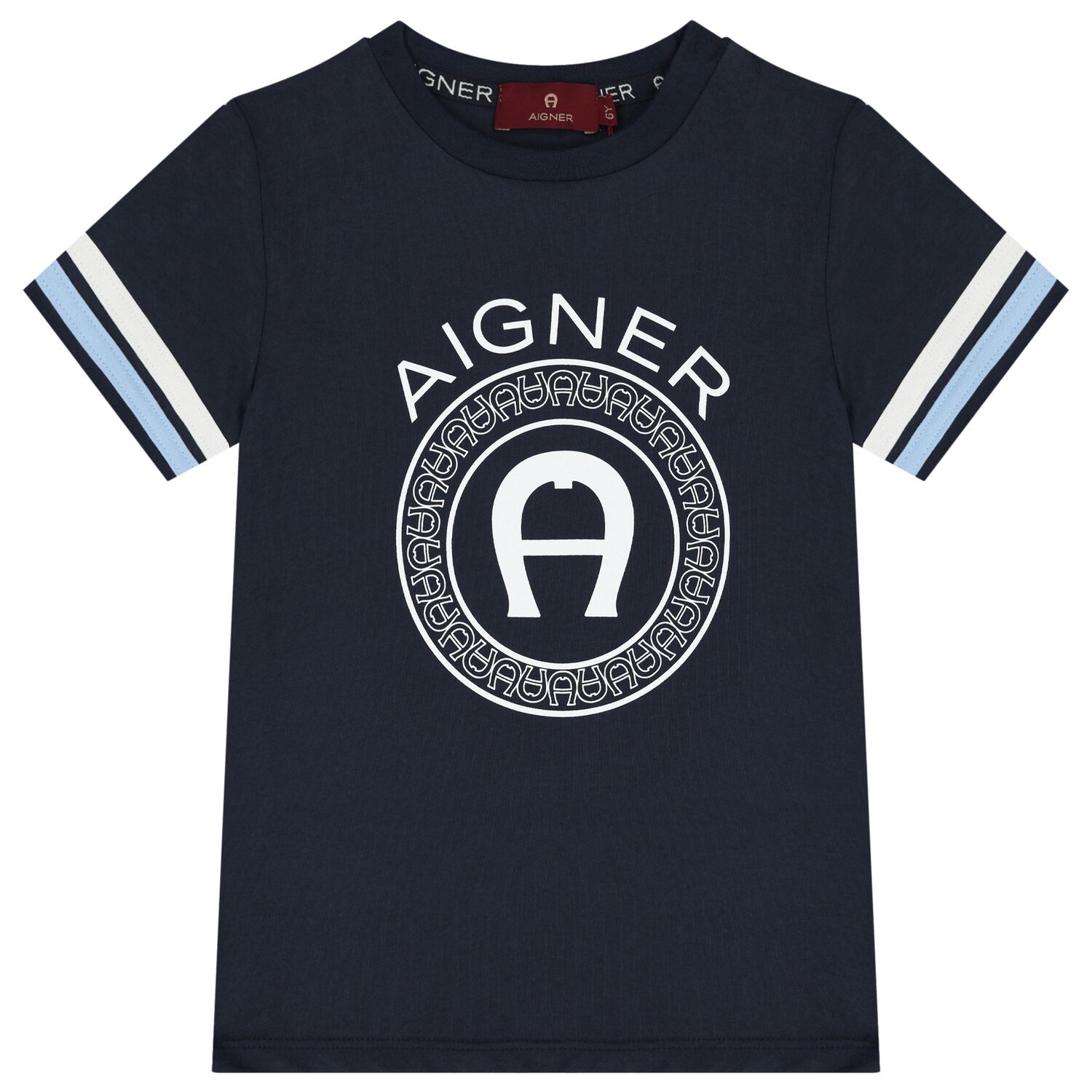 Boys Navy Blue Logo T-Shirt, 2, hi-res image number null