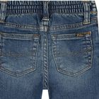 Baby Boys Blue Logo Jeans, 1, hi-res