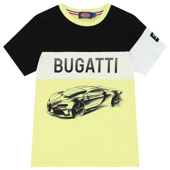 Boys Yellow, White & Black Logo T-Shirt