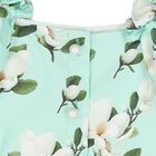 Girls Green Floral Skirt Set, 1, hi-res