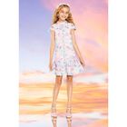 Girls White & Pink Floral Dress, 1, hi-res