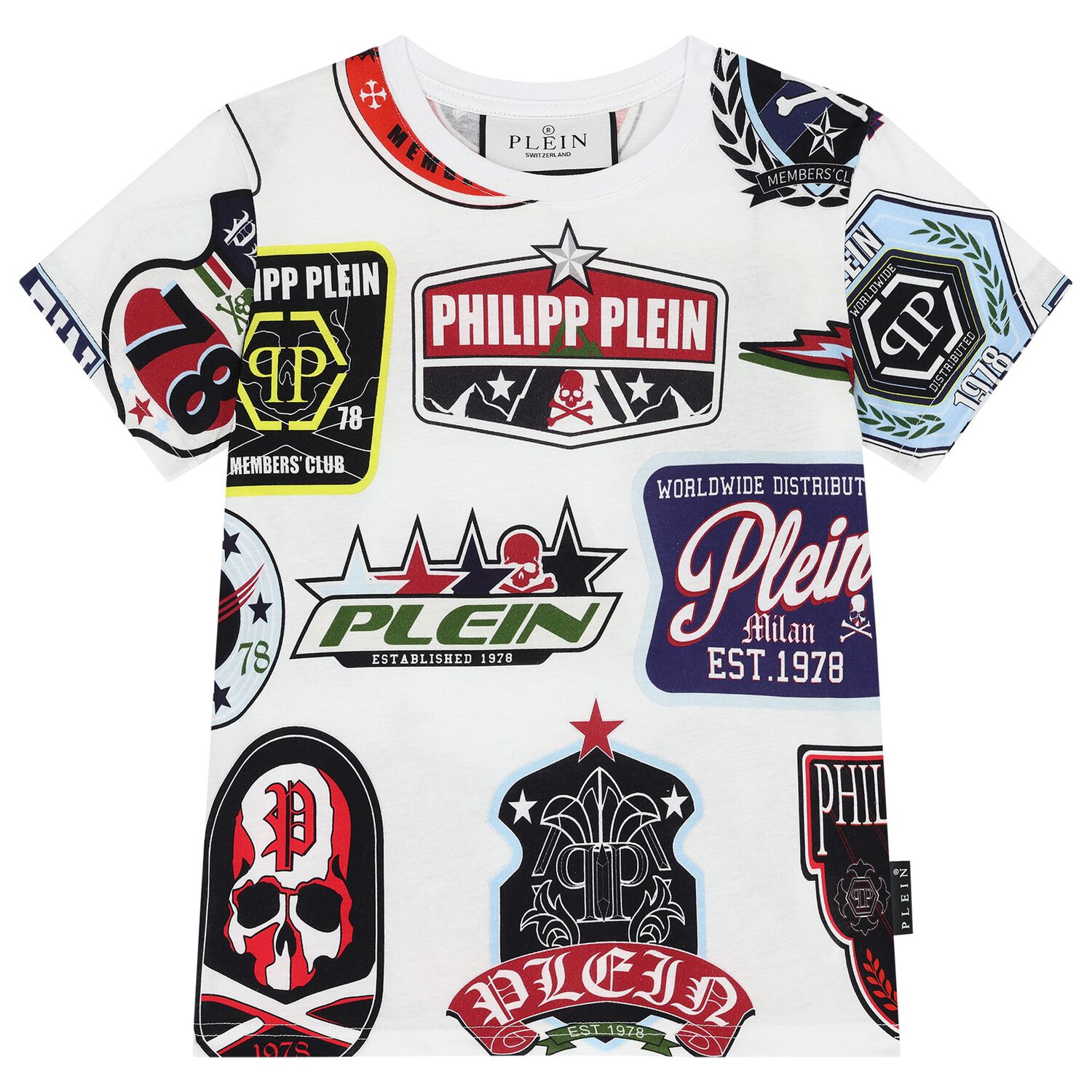 Boys White Logo T-Shirt, 1, hi-res image number null