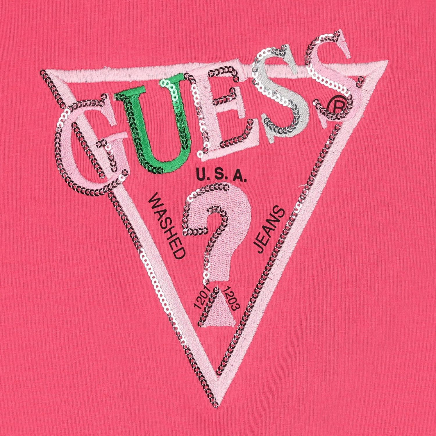 تى شيرت بنات بالشعار باللون الوردي, 2, hi-res image number null