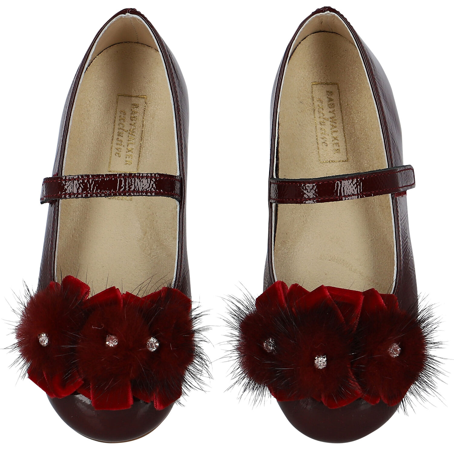 حذاء بنات بفيونكة باللون الاحمر, 1, hi-res image number null