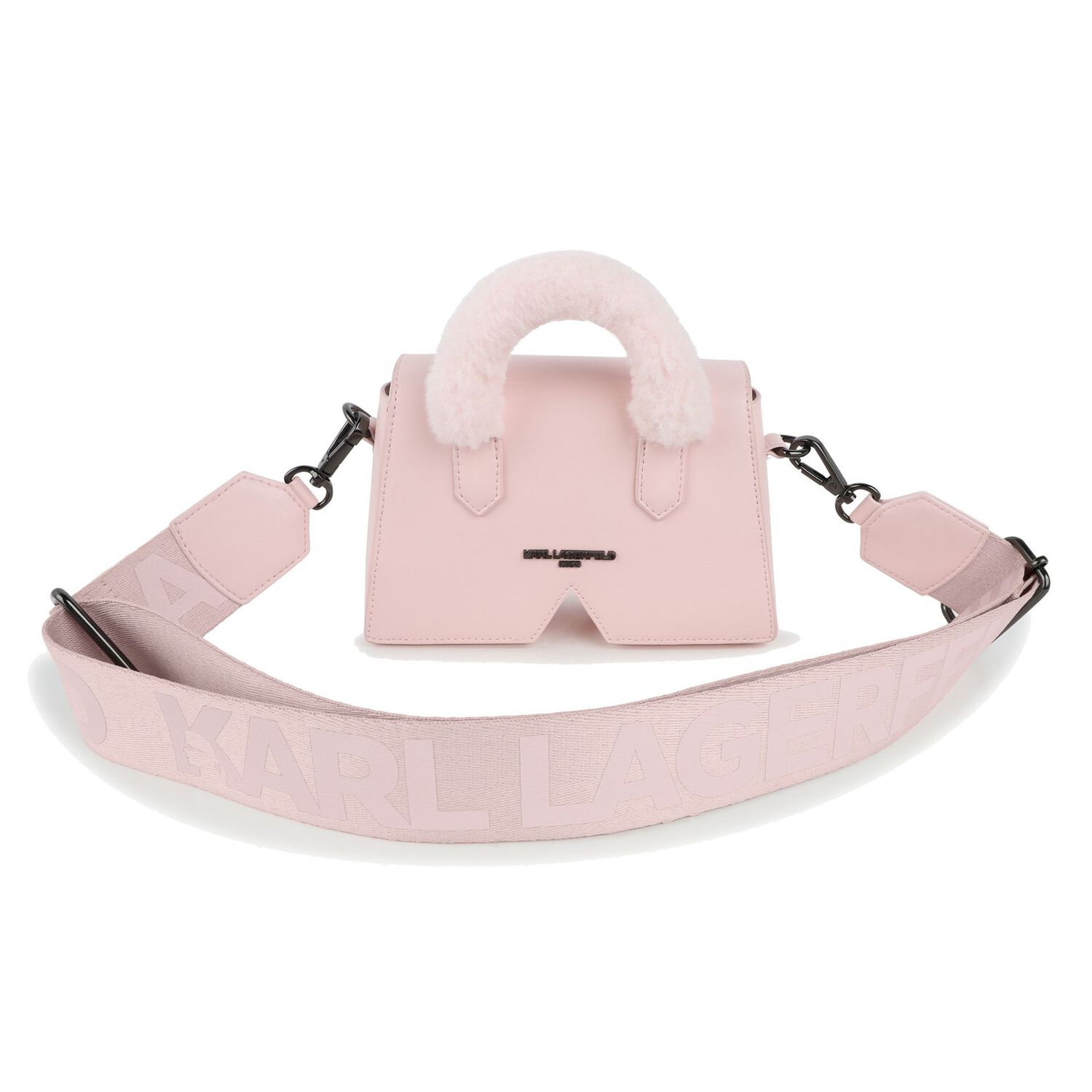 Girls Pink Logo Handbag, 1, hi-res