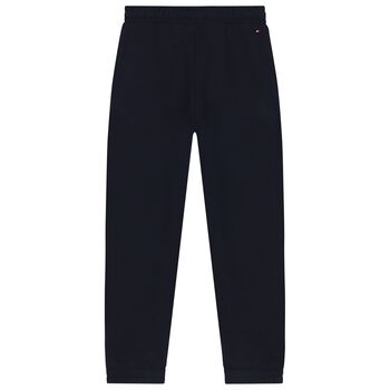 Boys Navy Blue Logo Joggers