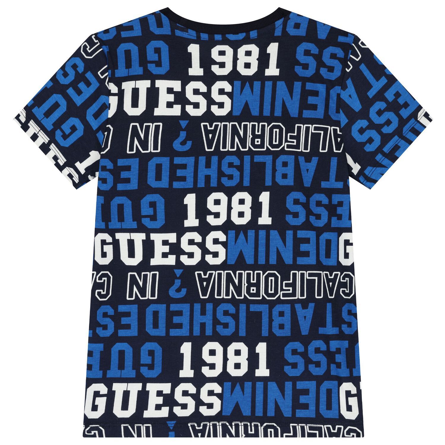 تيشيرت أولاد بالشعار باللون الكحلي, 4, hi-res image number null