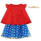 Girls Red & Blue Wonder Woman Costume, 1, hi-res