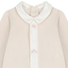 طقم ملابس أطفال باللونين البيج والأبيض, 2, hi-res