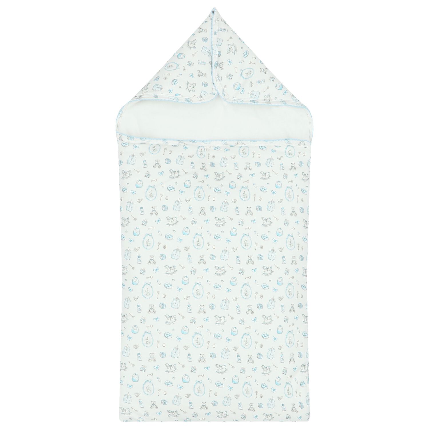 مدس أولاد باللون الأبيض والأزرق, 1, hi-res image number null