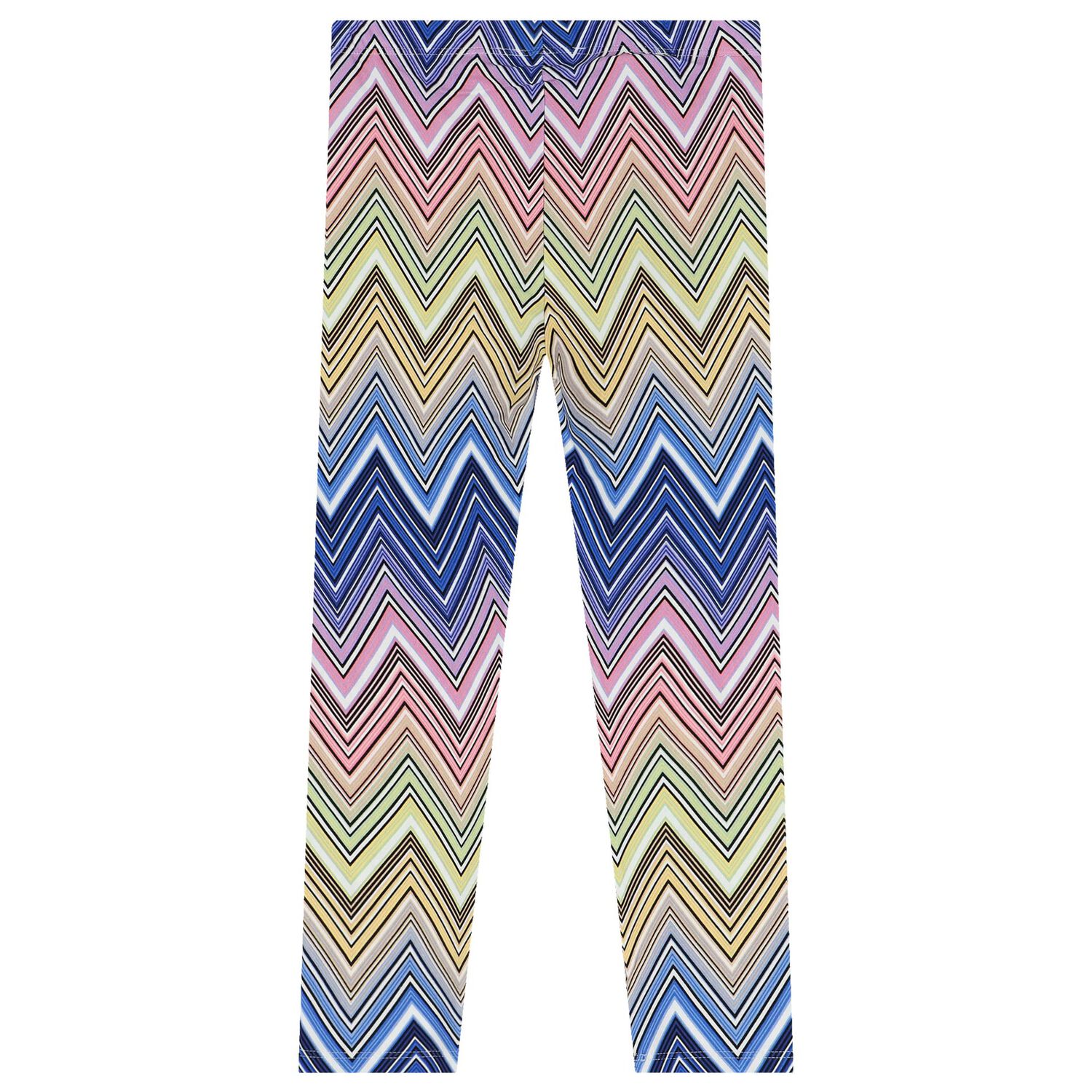 Girls Multi-Coloured Zigzag Leggings, 1, hi-res