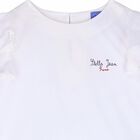 Girls White Logo Top, 1, hi-res