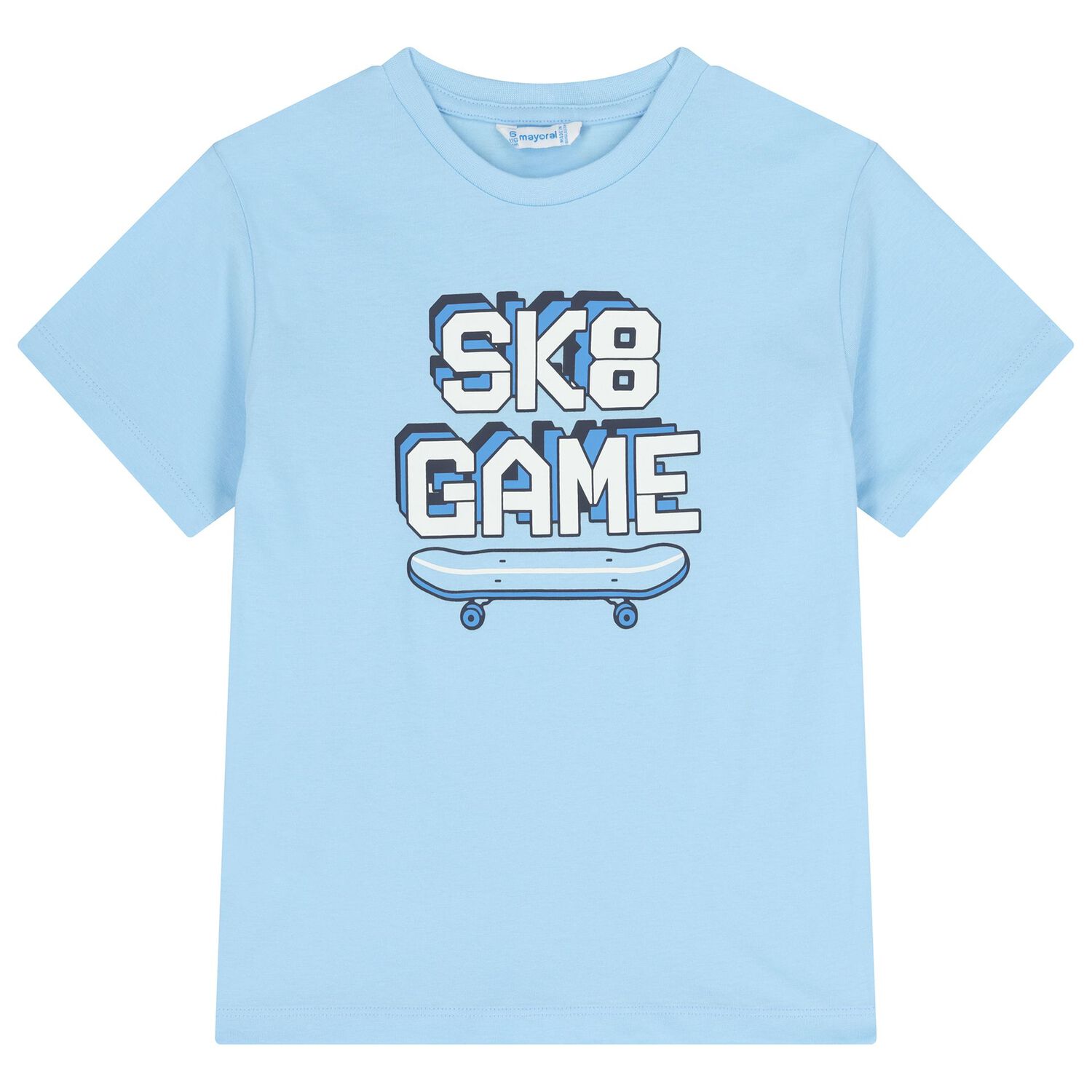 Boys White & Blue Shorts Set, 3, hi-res