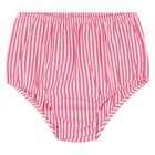 فستان بنات مخطط باللون  الوردي والأصفر والأزرق للأطفال , 1, hi-res