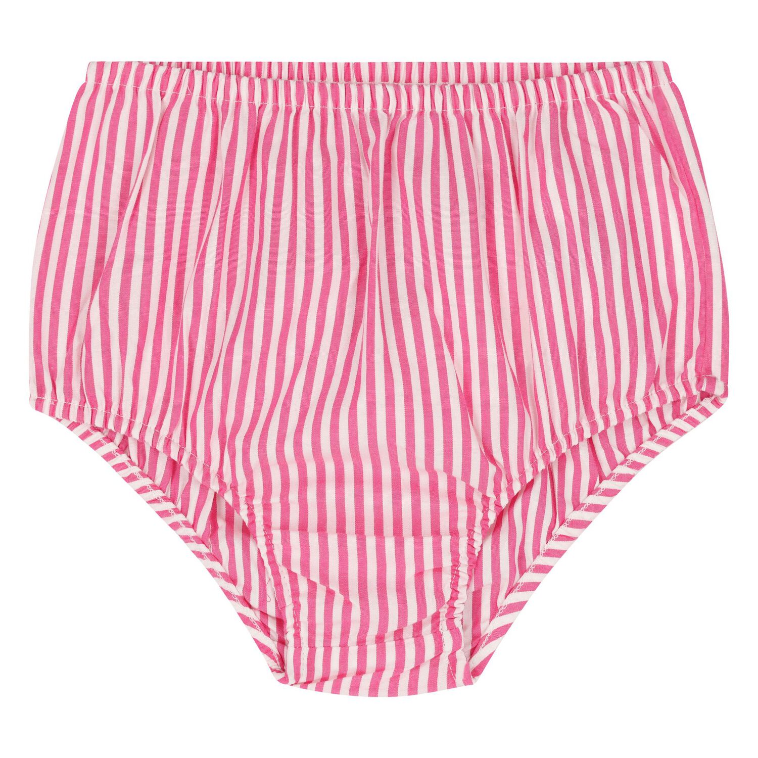 فستان بنات مخطط باللون  الوردي والأصفر والأزرق للأطفال , 1, hi-res