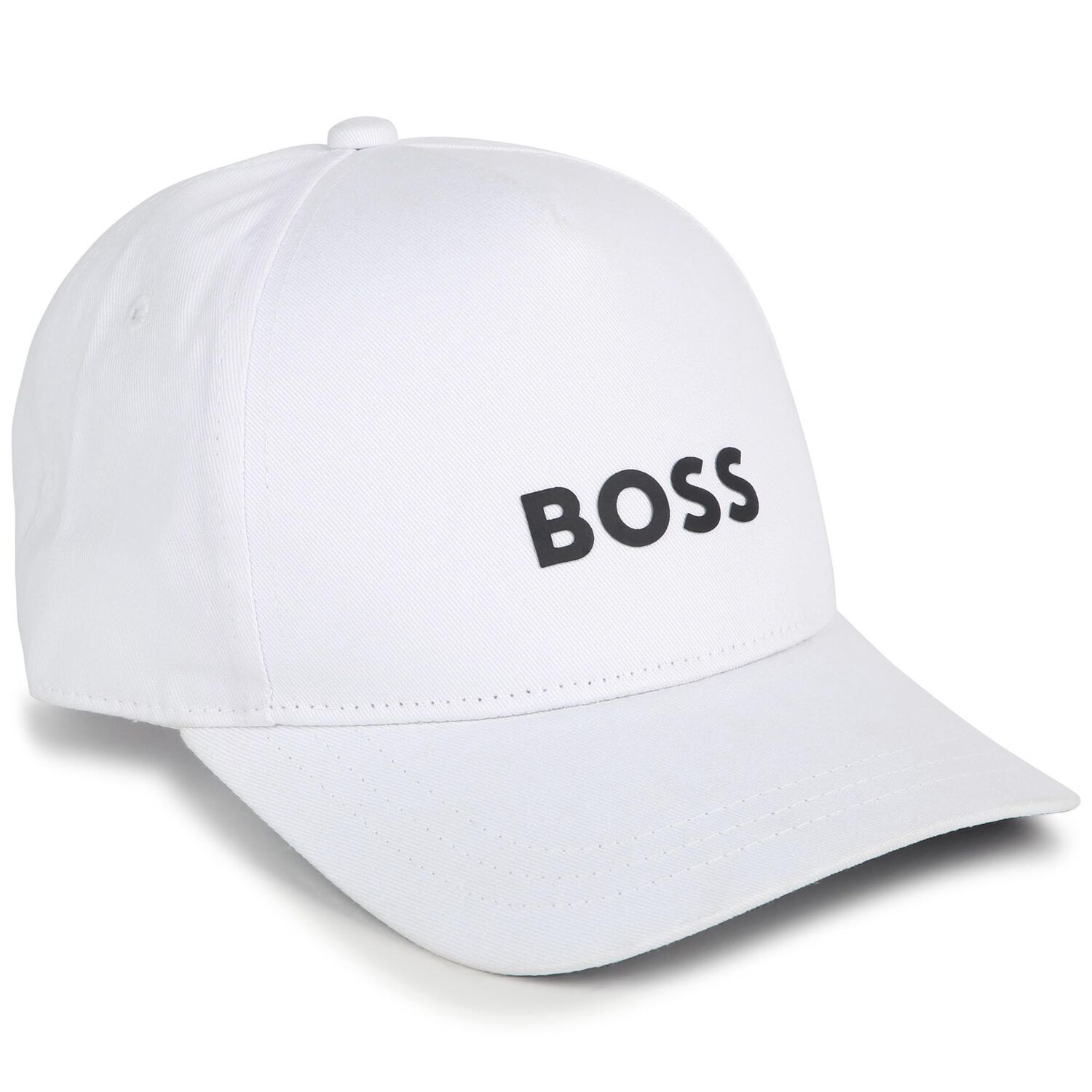 Boys White Logo Cap, 1, hi-res