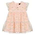 فستان بنات بالشعار باللون الوردي , 2, hi-res