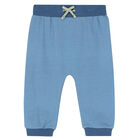 طقم بدلة أولاد رياضية باللون الأزرق والأبيض (3 قطع), 1, hi-res