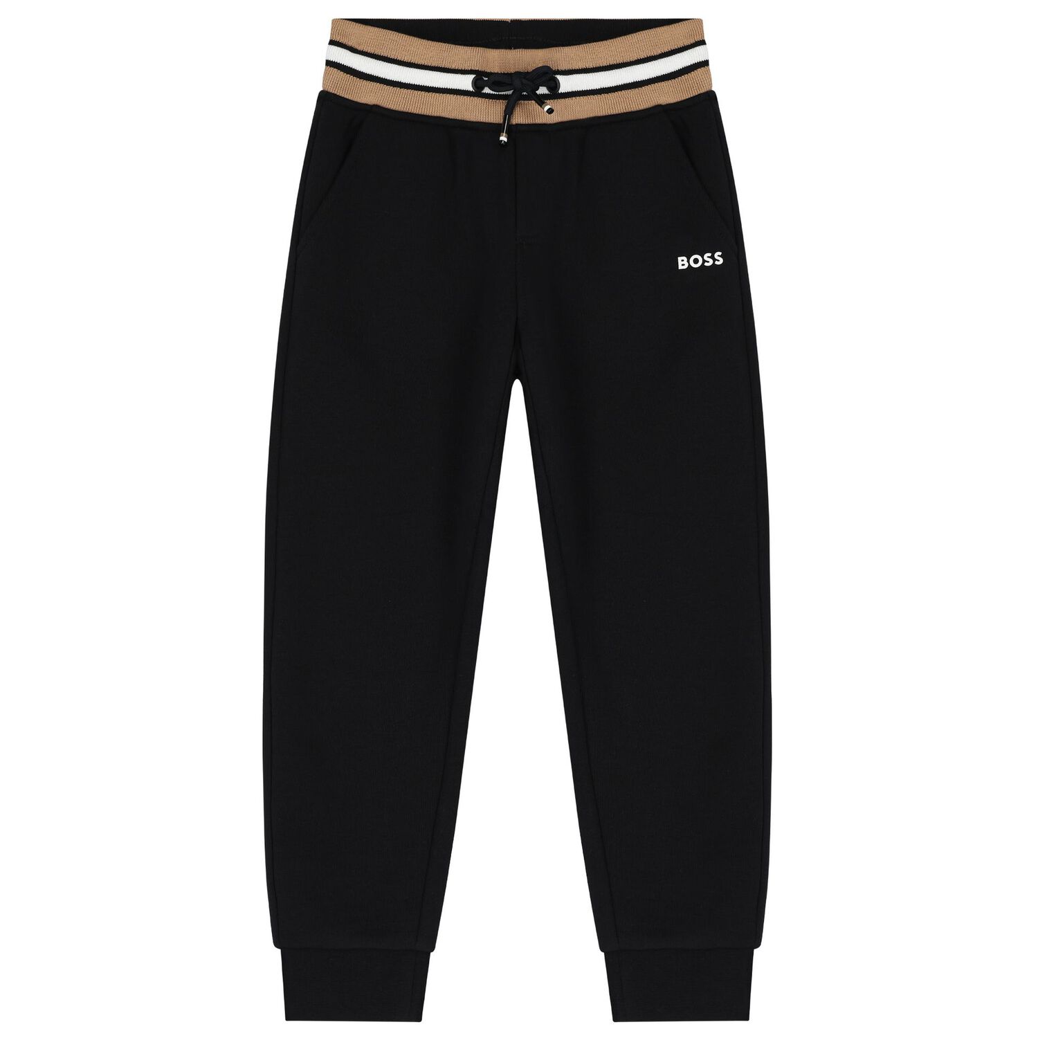 Boys Black Logo Tracksuit, 1, hi-res image number null