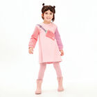 Girls Pink Bag Dress Set, 1, hi-res