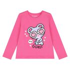 Younger Girls Pink & Blue Logo Trousers Set, 1, hi-res