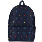 Boys Navy Logo Backpack, 1, hi-res