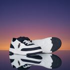 Boys White & Navy Blue Logo Trainers, 1, hi-res