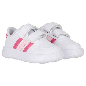 Girls White & Pink Breaknet 3.0 Trainers