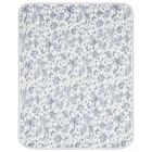 Baby Boys Ivory & Navy Blue Toile De Jouy Blanket, 1, hi-res