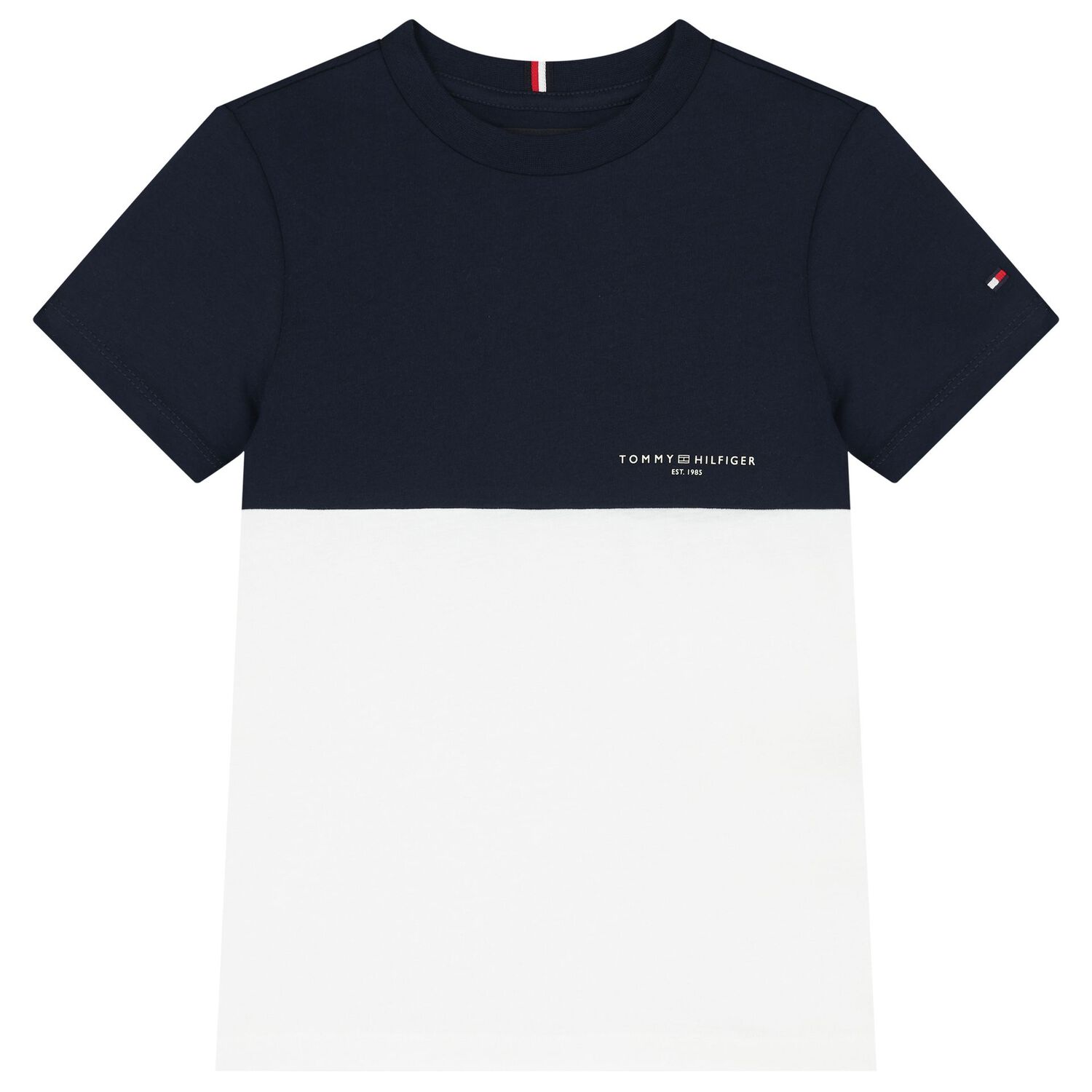 طقم شورت الكحلي وأبيض للأولاد, 1, hi-res