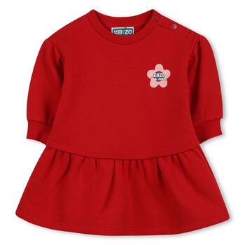 Younger Girls Red Logo Dress