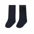 Baby Girls Navy Socks, 1, hi-res
