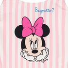 Girls Pink & White Striped Minnie Mouse Disney Swimsuit, 1, hi-res