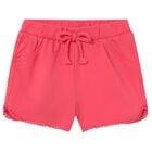 Younger Girls Pink Shorts, 2, hi-res