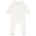 Baby Girls Ivory Embroidered Babygrow Gift Set, 1, hi-res