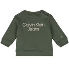 بدلة رياضية أولاد بالشعار باللون الأخضر الداكن, 1, hi-res