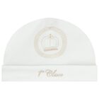 طقم هدايا ملابس اطفال بنقشة جغرافية باللونين الابيض و البيج, 1, hi-res