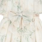 Girls Ivory Chiffon Floral Dress, 1, hi-res