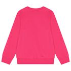 سويت شيرت بشعار تيدي بير باللون الوردي للبنات, 5, hi-res