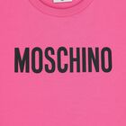 Girls Pink Logo Dress , 1, hi-res