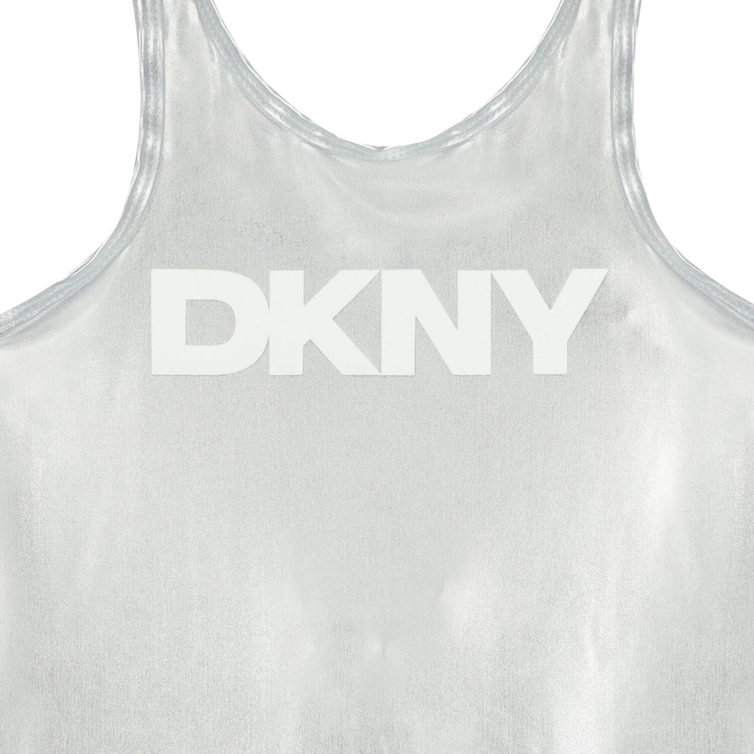 Girls Mini Me Silver Logo Swimsuit, 1, hi-res