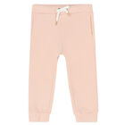 Younger Girls Pale Pink Tracksuit, 1, hi-res