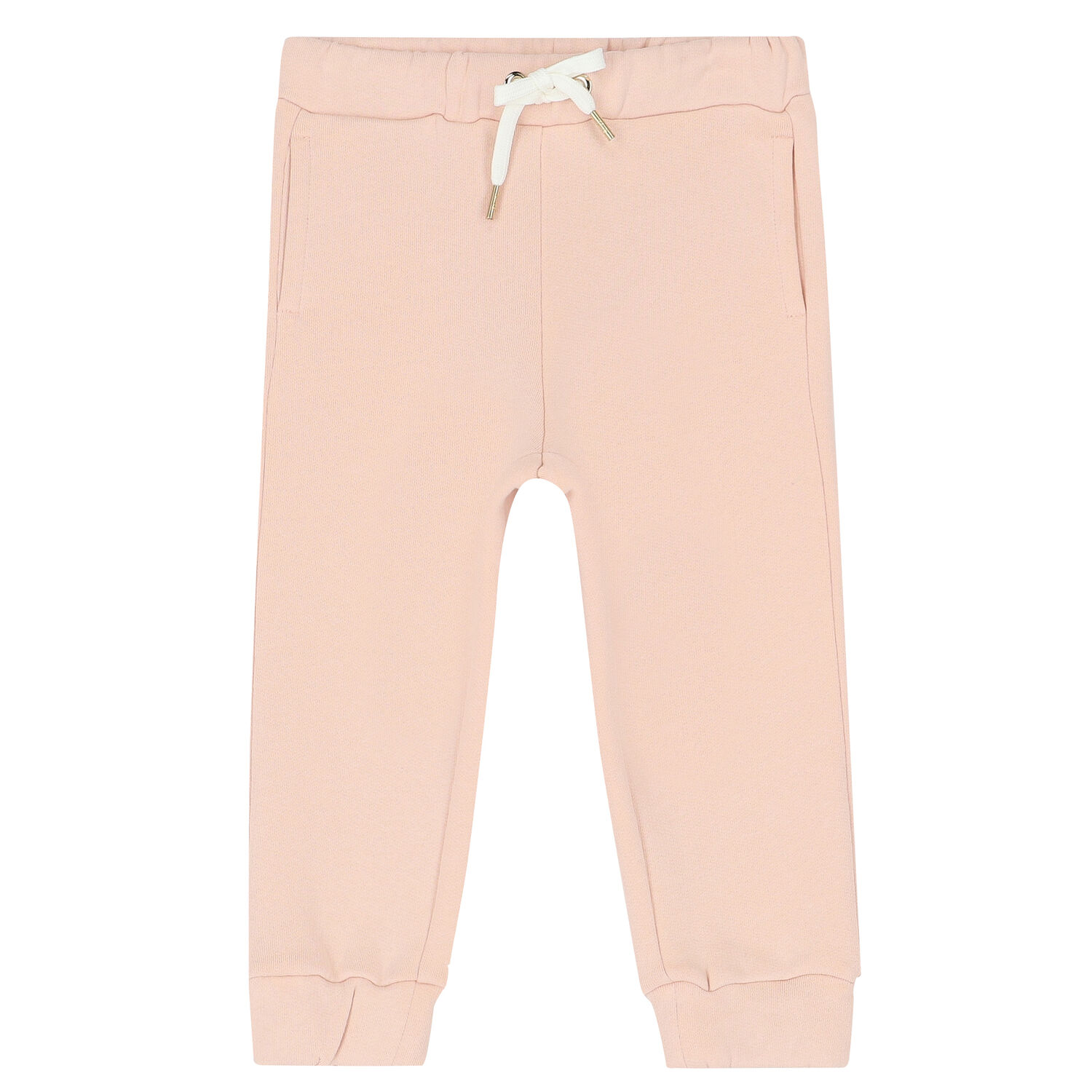 Younger Girls Pale Pink Tracksuit, 1, hi-res